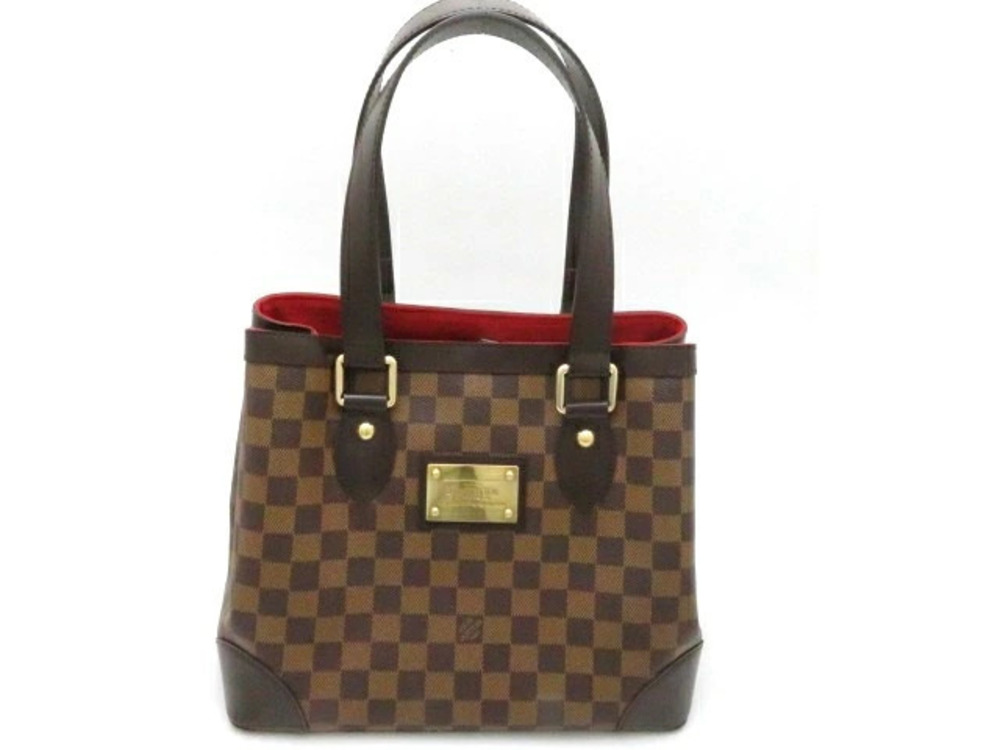 LOUIS VUITTON Hampstead Tote Bag Damier Ebene Brown